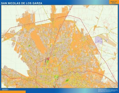 San Nicolas de Los Garza map Mexico