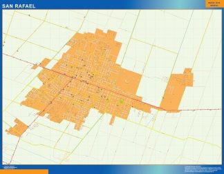 San Rafael map in Argentina