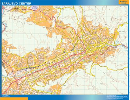 Sarajevo downtown map