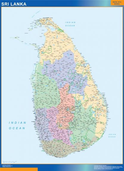 Sri Lanka map