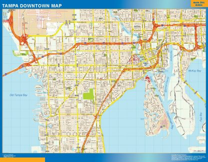 Tampa downtown map