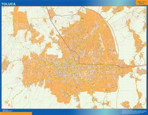 Toluca Centro map Mexico