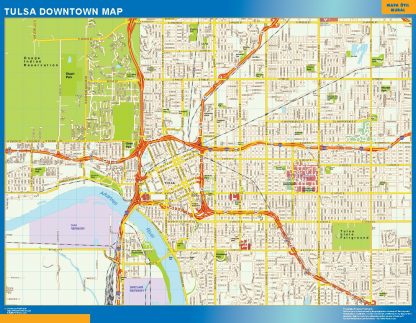 Tulsa downtown map