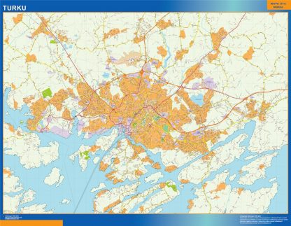 Turku map Finland