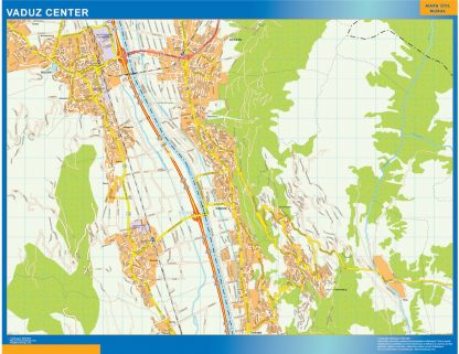 Vaduz downtown map