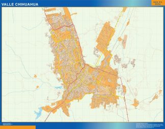 Valle Chihuahua map Mexico