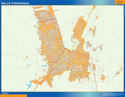 Valle Chihuahua map Mexico