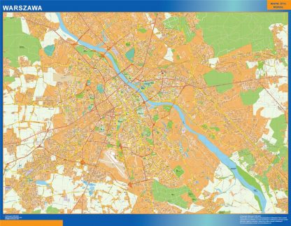 Varsovia map Poland