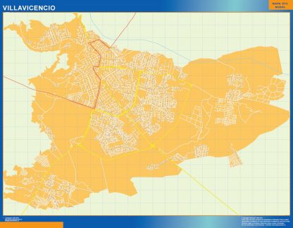 Villavicencio map in Colombia