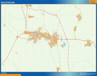 Zacatecas map Mexico