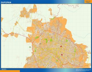 Zapopan map Mexico